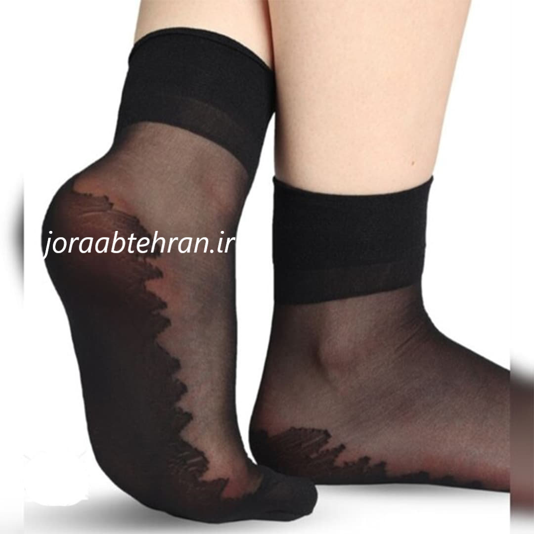 جوراب مشکی پارازین مچی 1/20 کف دار