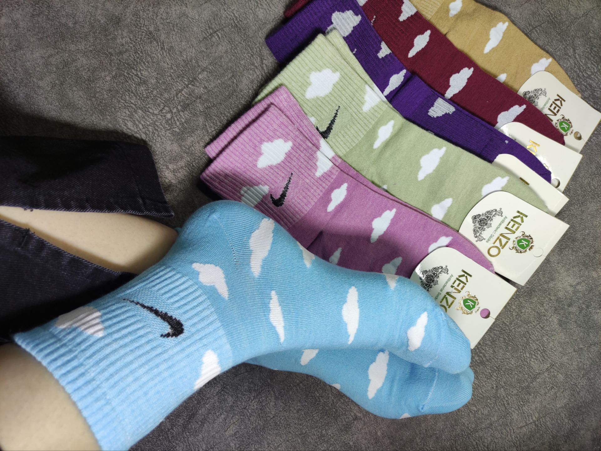 جوراب نیم ساق ابری نایکی