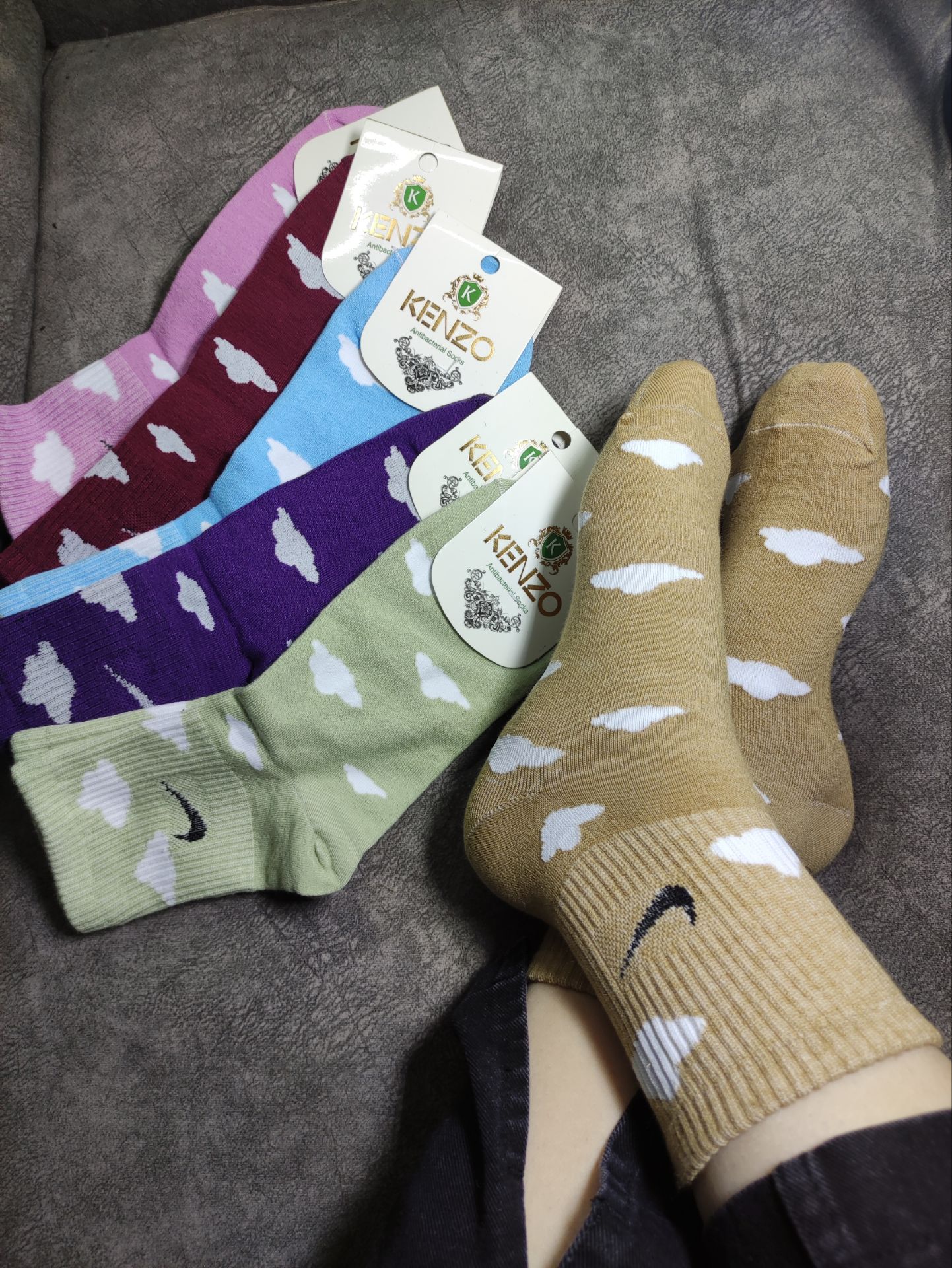 جوراب نیم ساق ابری نایکی